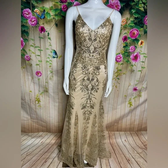 Cindy Collection Long Gown Dress